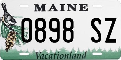 ME license plate 0898SZ