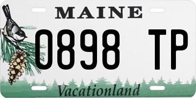ME license plate 0898TP