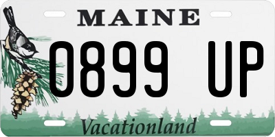 ME license plate 0899UP