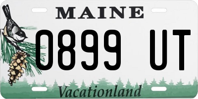 ME license plate 0899UT