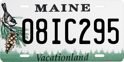 ME license plate 08IC295