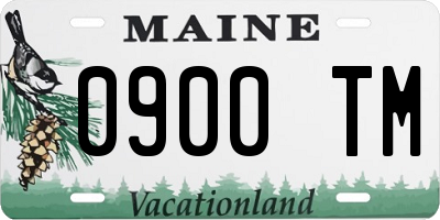 ME license plate 0900TM