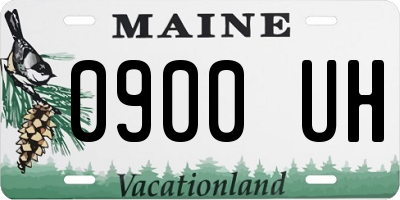 ME license plate 0900UH