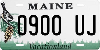ME license plate 0900UJ