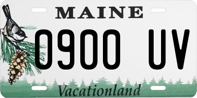 ME license plate 0900UV