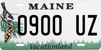 ME license plate 0900UZ