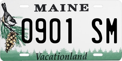 ME license plate 0901SM