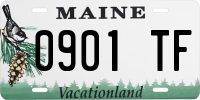 ME license plate 0901TF