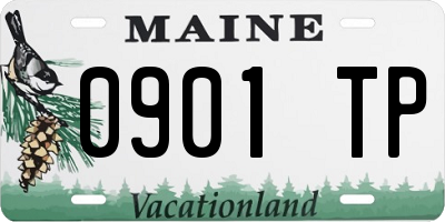 ME license plate 0901TP