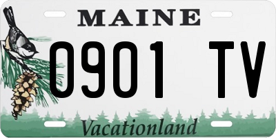 ME license plate 0901TV