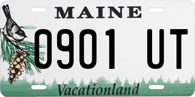 ME license plate 0901UT