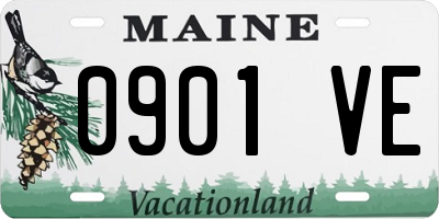 ME license plate 0901VE