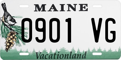 ME license plate 0901VG