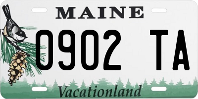 ME license plate 0902TA