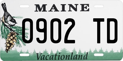 ME license plate 0902TD