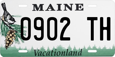 ME license plate 0902TH
