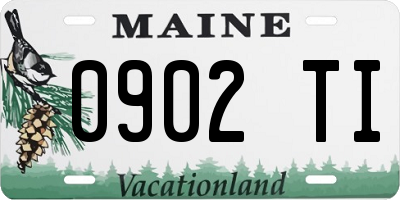ME license plate 0902TI
