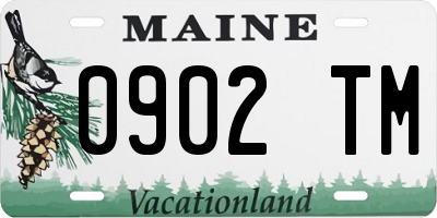 ME license plate 0902TM