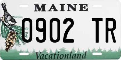 ME license plate 0902TR