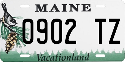 ME license plate 0902TZ