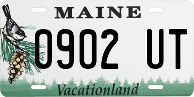 ME license plate 0902UT