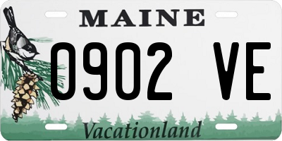 ME license plate 0902VE
