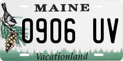 ME license plate 0906UV