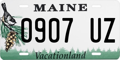 ME license plate 0907UZ