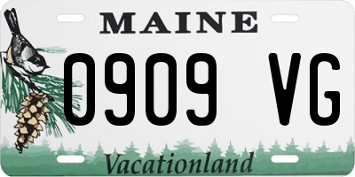 ME license plate 0909VG