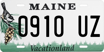 ME license plate 0910UZ