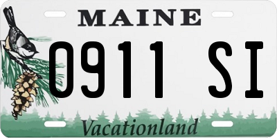 ME license plate 0911SI