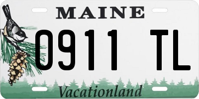 ME license plate 0911TL