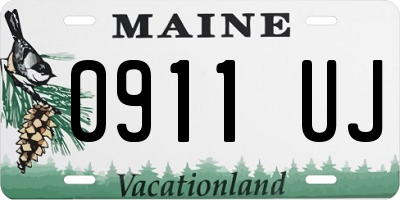 ME license plate 0911UJ