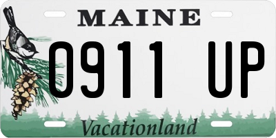 ME license plate 0911UP