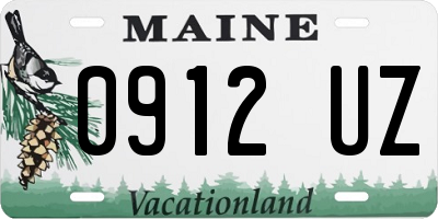 ME license plate 0912UZ