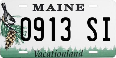 ME license plate 0913SI