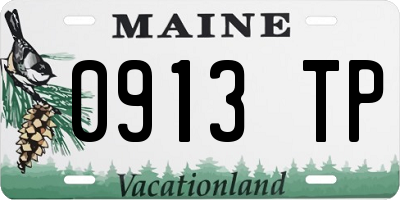 ME license plate 0913TP
