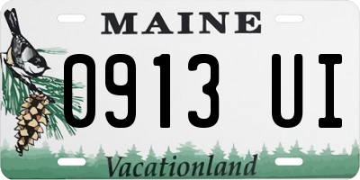 ME license plate 0913UI