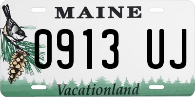 ME license plate 0913UJ