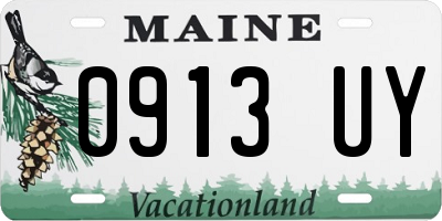 ME license plate 0913UY