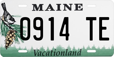 ME license plate 0914TE