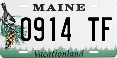 ME license plate 0914TF