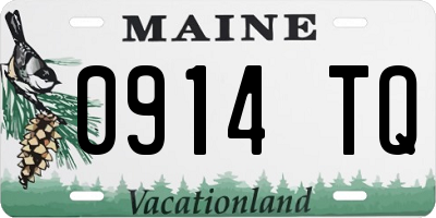 ME license plate 0914TQ