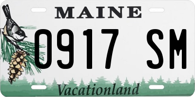 ME license plate 0917SM