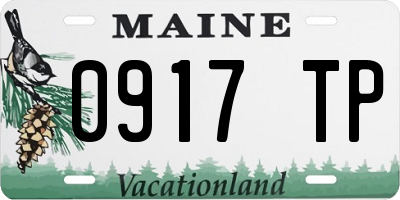 ME license plate 0917TP