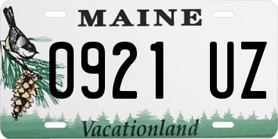 ME license plate 0921UZ