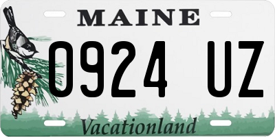 ME license plate 0924UZ