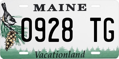 ME license plate 0928TG