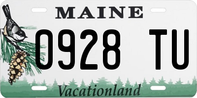 ME license plate 0928TU