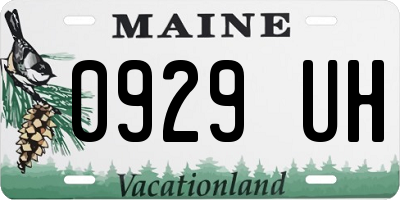 ME license plate 0929UH